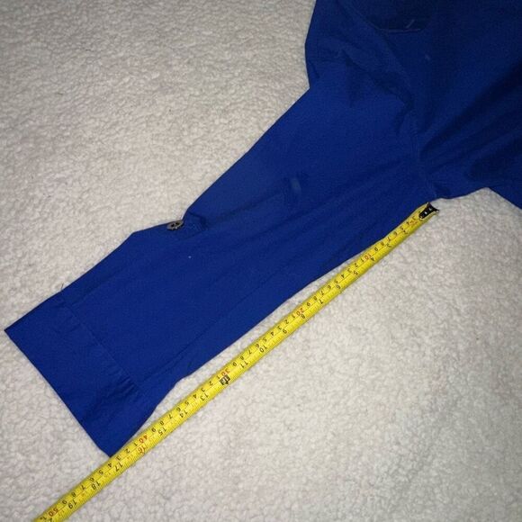 Chicos Women’s Royal Blue Lightweight Cinched Waist Jacket Size 2 (Large) - Picture 10 of 11